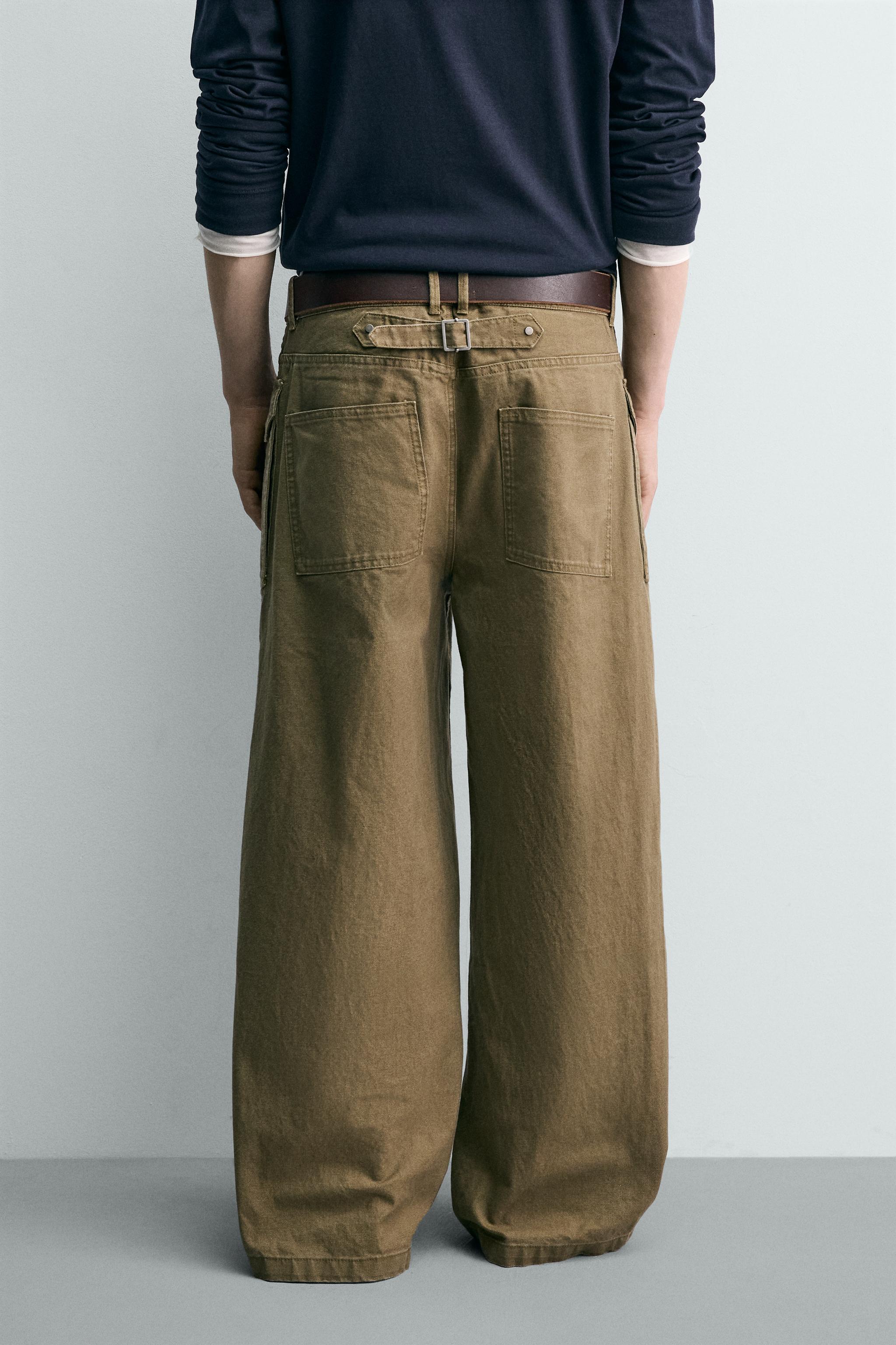 PANTALON COUPE LARGE À PASSANT